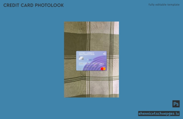 Antigua und Barbuda Eastern Caribbean Amalgamated Bank Mastercard Photolook Beispielvorschau